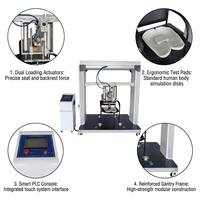 Machine de test de durabilité automatique pour sièges et dossiers de chaises, testeur de propriétés mécaniques pour laboratoire de meubles avec contrôle PLC