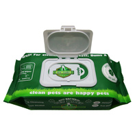Lingettes de nettoyage pour animaux de compagnie rinçables directement en usine pour les petites commandes d'animalerie
