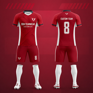 Uniformes de Fútbol Personalizados al por Mayor, Sublimación a Color, Alta Calidad, Diseño OEM, Conjuntos de Uniformes Deportivos para Entrenamiento - Product Image 1