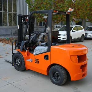 รถยกดีเซล3.5Ton ล้อลากรถยกไฮดรอลิกในฟาร์มรถยกโกดังรถยกดีเซลนั่งส่งฟรี - Product Image 5