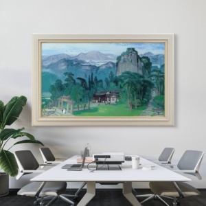 Œuvre originale signée par l'artiste Zhang Jishi, Impression de la série Wuyi, reproduction de qualité muséale, peinture à l'huile personnalisée, décoration murale pour la maison - Product Image 4