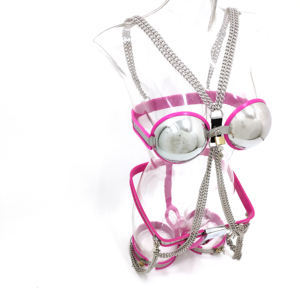 Ceinture de chasteté pour femmes, soutien-gorge en acier inoxydable, en forme de T, bondage BDSM, anneau de cuisse, nouvelle collection 2020 - Product Image 5