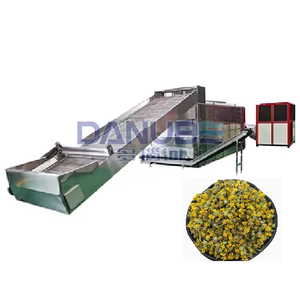 Good Appearance Herb Continuous Mesh Belt Dryer Flower Chrysanthemum Drying Production Line - Product Image 1