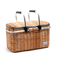 Sac à déjeuner isotherme tendance en gros, panier de pique-nique portable pliable en Oxford 600D, capacité 25L, toutes saisons
