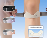 Nouveau Silicone rotule genouillères crochet de Protection antidérapant réglable rotule genouillère léger Portable genouillère