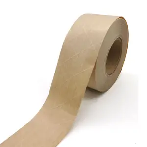 Water activated gummed reinforced brown kraft paper shipping packing packaging tape