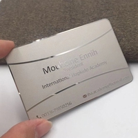 Carte de débit Visa en acier inoxydable avec miroir en or rose arc-en-ciel 24k Métal3D VIP LOGO personnalisé