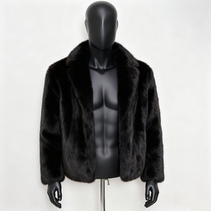 Veste en fourrure personnalisée Doger pour hommes, veste en fourrure <span class=keywords><strong>de</strong></span> lapin véritable, veste en fourrure et gilet, <span class=keywords><strong>manteau</strong></span> chaud à fermeture éclair, pardessus, vêtements d'extérieur russes pour hommes - Product Image 4