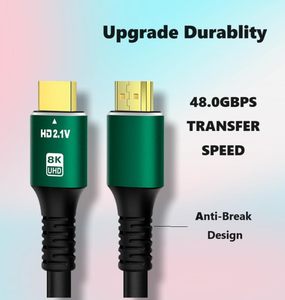 Câble <span class=keywords><strong>HDMI</strong></span> SYONG haute vitesse 8K60Hz Ultra HD, HDR, 48 Gbps, VRR, 1,5 m/1,8 m, parfait pour les téléviseurs, les moniteurs, les cinémas maison, les projecteurs - Product Image 3