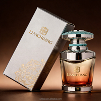 Flacon de parfum en verre épais de qualité supérieure 50 ml 100 ml, logo personnalisable, couleur au choix, avec boîte cadeau pour les marques de parfums haut de gamme