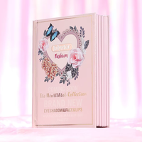 Palette de maquillage multi-usages en forme de livre, grande capacité, fards à paupières, blush, illuminateur, rouge à lèvres, tout-en-un, Paletas De Sombras