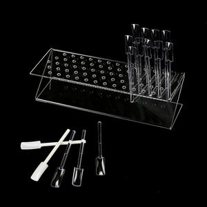 Transparent Crystal Z Shape Acrylic <b>Nail</b> Art Display Stand 64 Holders Pop Sticks Holder - Product Image 2