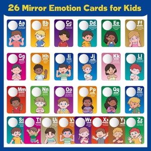 Carte Emozionali per Bambini, Flashcard per l'Apprendimento SEL con Abilità per Gestire le Emozioni, Carte sui Sentimenti con Specchio Integrato - Product Image 2