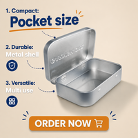 Boîte en fer blanc durable avec charnière, personnalisée par les fabricants, de qualité alimentaire, pour bonbons du Nouvel An, aliments pour bébés et chewing-gum