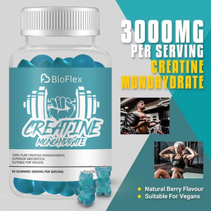 Factory Wholesale OEM Private Label Sports Nutrition Supplement Pre Workout Energy Boost <b>Creatine</b> Monohydrate Gummy Bears 3000mg - Product Image 2