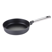 Offre Spéciale aluminium noir bleu poêle à frire batterie de cuisine casserole poêle à frire grill casserole poignée en acier inoxydable antiadhésif