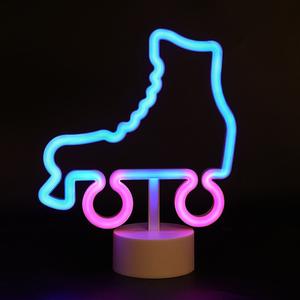 LED flor Arco Iris helado paleta neón luz USB batería luminosa niños regalo decoración PVC lámpara cuerpo para tienda ventana vacaciones - Product Image 4