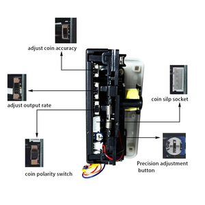 Accettatore di <span class=keywords><strong>Monete</strong></span> in Plastica di Alta Qualità per Macchine <span class=keywords><strong>da</strong></span> Gioco a Moneta per Interni, Supporta Lingue Inglese e Cinese - Product Image 3