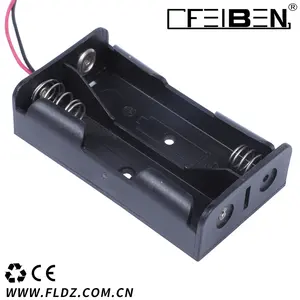 2cell Plastic 18650 Lithium Battery Holder With PCB Pins Battery Case/box/holder
