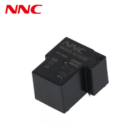 Relais de démarrage de moteur numérique NNC Miniature PCB NEC NNC67E (T90) 12VDC 4 broches SPDT Électromagnétique scellé 30A Basse consommation Noir