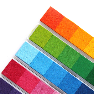 Miếng Mực Dài Màu Gradient Không Độc Hại Nghệ Thuật Tự Làm Mới Nhất Miếng Mực In Con Dấu Cao Su In Dấu Vân Tay Dựa Trên Dầu - Product Image 6