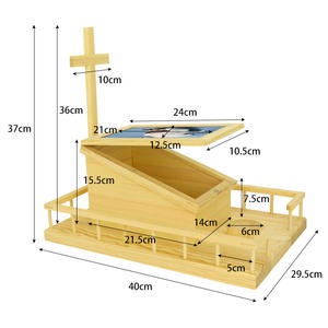 Urne en bambou pour animaux de compagnie, Tube de dispersion, pour chiens, pattes d'enterrement, cendres, souvenir biodégradable, en Stock - Product Image 3
