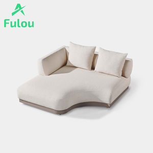 أريكة على شكل حرف L ، ووسادة أداء مقطعية للحدائق ، فناء حديث من الألومنيوم مقاوم للماء - Product Image 2