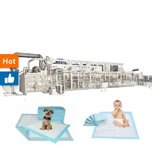 Full Automatic Disposable Mattress Dog Pet Patient Bed Sheet Under Pad Underpad Production Line Making Machine