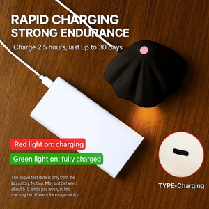 Living Room <b>Shell</b> Shaped LED Night Lamp Children Induction Type-C Charger Wall <b>Light</b> Mini - Product Image 6