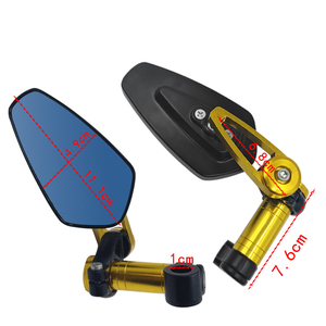 Rétroviseur pliable universel pour <span class=keywords><strong>moto</strong></span> de motocross, rétroviseur en aluminium, pièces de rechange pour <span class=keywords><strong>moto</strong></span>, accessoires pour Honda <span class=keywords><strong>Yamaha</strong></span> - Product Image 2