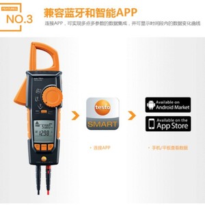 Multimètre numérique Testo 770-3 à pince pour la mesure du courant alternatif/continu, de la tension et des microampères, pour les tests électriques - Product Image 4