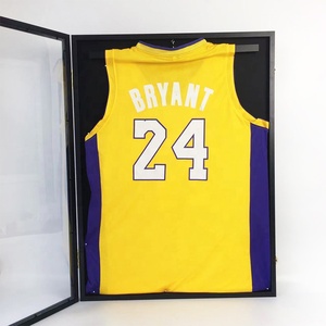Grande Teca Espositiva con Cornice per Maglie Sportive di <span class=keywords><strong>Baseball</strong></span>, Basket e Football, Chiudibile a Chiave, con Ganci - Product Image 1
