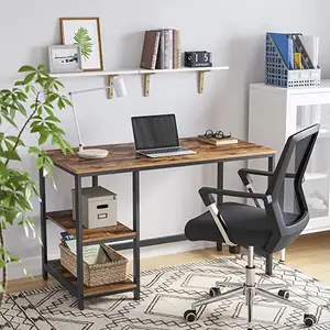 Computer Desk Study Schreibtisch für Home Office, moderner PC-Schreibtisch im einfachen Stil, Metallrahmen