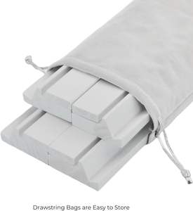 Ensemble de 4 supports magnétiques en bois naturel pour tuiles de Mahjong, design moderne pour <span class=keywords><strong>jeux</strong></span> de <span class=keywords><strong>table</strong></span> (blanc) - Product Image 4