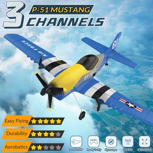 <span class=keywords><strong>Avion</strong></span> télécommandé DWI Dowellin <span class=keywords><strong>3</strong></span> canaux P-51D Mustang, prêt à voler, stabilisateur gyroscopique 6 <span class=keywords><strong>axes</strong></span> 2,4 GHz - Product Image 2