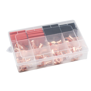 Otros terminales de cobre tipo presión, 76 piezas en caja, bloques de terminales estándar americano AWG - Product Image 1