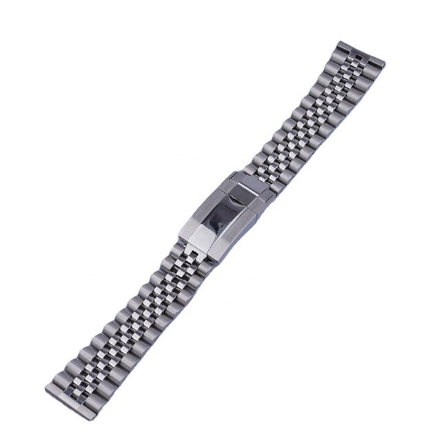 20mm 316L Steel Jubilee Bracelet Oyste Clasp Watch Band for Seiko Tudor Omega Rolex