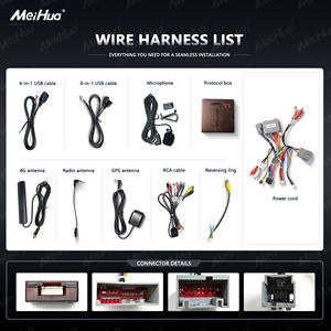 Accesorios Interiores para Vehículos de Fábrica Meihua, Unidad Principal con Pantalla Táctil de 7 Pulgadas, Reproductor Multimedia para Automóvil con WiFi 4G y DSP para <span class=keywords><strong>Fiat</strong></span> <span class=keywords><strong>500</strong></span> 2007-2014 - Product Image 4