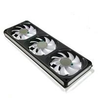 Ventilateur de boîtier pour ordinateur CPU PWM à vente chaude, refroidisseur de processeur silencieux 12 cm avec effet d'éclairage ARGB, facile à installer