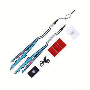 FMT-233 bande lumineuse étanche EL bande lumineuse bande lumineuse de sécurité pour casque requin modèle batterie Rechargeable - Product Image 1