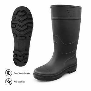 <span class=keywords><strong>Stivali</strong></span> da <span class=keywords><strong>Pioggia</strong></span> in PVC Personalizzati, Leggeri e Impermeabili, <span class=keywords><strong>Stivali</strong></span> da Lavoro in Gomma per Adulti, Neri, Produzione all'Ingrosso per OEM - Product Image 5