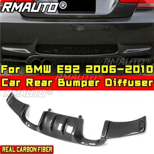 อุปกรณ์ตกแต่งรถยนต์ BMW E92 ปี 2006-2010 ชุดแต่งกันชนหลังคาร์บอนไฟเบอร์แท้ทรง V สำหรับ BMW E92 ชุดแต่งดิฟฟิวเซอร์กันชนหลัง - Product Image 1