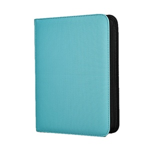Album de cartes de sport personnalisable Pengle avec fermeture éclair, 12 pochettes, capacité de 480 cartes, 20 pages à chargement latéral, matériau PU, rectangulaire - Product Image 5