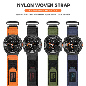 Correa Deportiva Resistente de Nailon para <span class=keywords><strong>Apple</strong></span> <span class=keywords><strong>Watch</strong></span>, Correa para Samsung Galaxy <span class=keywords><strong>Watch</strong></span> 8 de 40 mm y 44 mm, Correa de 20 mm y 22 mm, Correa de Muñeca para Senderismo - Product Image 5