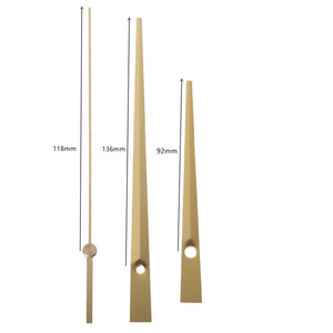Kit de bricolage en gros : Aiguilles d'<span class=keywords><strong>horloge</strong></span> dorées <span class=keywords><strong>pour</strong></span> heures, minutes et secondes - Product Image 1