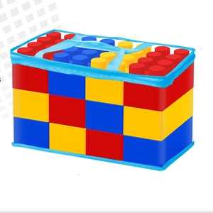 Khối Jumbo cho trẻ mới biết đi khối xây dựng lớn bằng nhựa cho trẻ em <span class=keywords><strong>2x2</strong></span> và 2x4 gạch xếp chồng khổng lồ cho trẻ em - Product Image 1