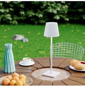 USB Rechargeable Wireless Table Lamp Multiple Shade Styles Ambient <b>Night</b> <b>Light</b> For Cafe Dining Room Hotel Desktop Decoration - Product Image 6