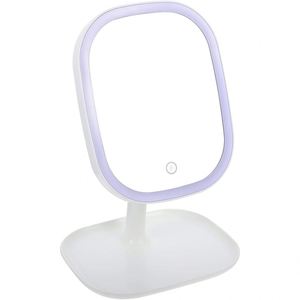 <b>LED</b> Light Magnifying Desktop <b>Makeup</b> <b>Mirror</b> with 360 Swivel Personalized Design Double Sided 10X Zoom - Product Image 1
