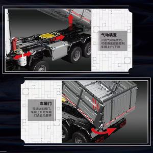 Mold <span class=keywords><strong>king</strong></span> 19013 modello di auto con motore MOC-5287 App autocarro con cassone ribaltabile pneumatico motorizzato giocattoli educativi per bambini regalo - Product Image 5