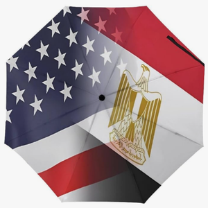 Parapluie pliant entièrement automatique à motif drapeau culturel égyptien, idéal pour les voyages en extérieur et les activités de plein air - Product Image 6